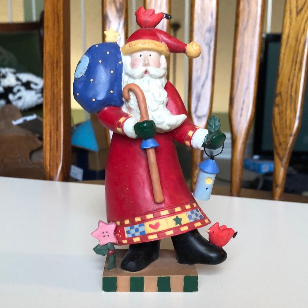 Papel giftware heart felt Santa w/toy bag